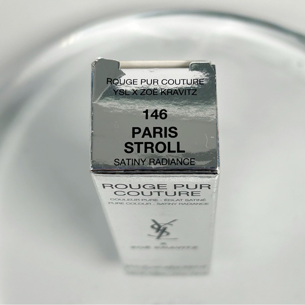 Yves Saint Laurent ×Zoe Kravitz Rouge Pur Couture Lipstick #146 Paris Stroll NEW - Picture 4 of 7